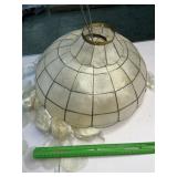 vintage Mid-Century Modern capiz shell hanging