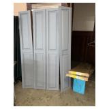Two pair plastic shutters 14 W x 75L taken out a