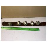Modern leather strap with bells