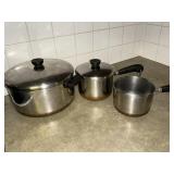 Copper bottom cookware lot