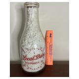 KULPMONT PA dairy bottle (LD in embossed bottom)