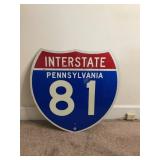 DECOMMISSIONED ROAD SIGN