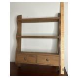 Primitive style knickknack/plate shelf unit