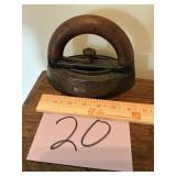 Antique enterprise wooden  handle iron