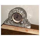 Solid Glass are Deco style clock