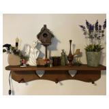 Miscellaneous shelf lot (shelf included)