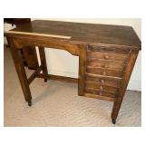 Old knee hole desk