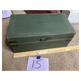 Primitive style fliptop box distressed paint