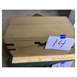 Primitive style fliptop box distressed paint