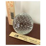 Solid glass paperweight
