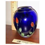 Thick Art glass vase