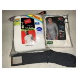 Brand new menï¿½s T-shirts, and socks