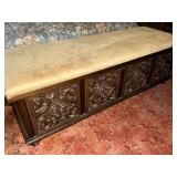 Blanket chest on wheels