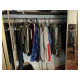 Picking rights to bedroom closet clothes mostly