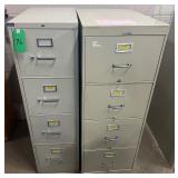 (2) FOUR DRAWER FILE CABINETS