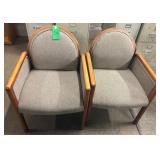 (2) TAN CHAIRS