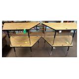 4 Trapezoid Desks