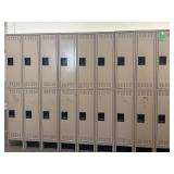 Set of 18 Metal Lockers