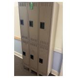 Set of 6 Metal Lockers