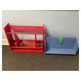 Red Book Shelf & Blue Book Cart