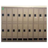 Set of 18 Metal Lockers