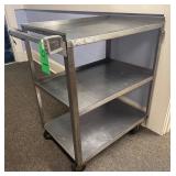 Vintage Stainless Rolling Kitchen Cart