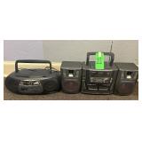 2 Radio/Cd/Cassette Players