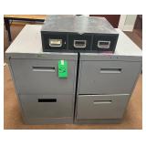 2 File Cabinets & Card File