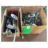 2 Boxes of Assorted Nuts, Bolts, Hardware, Etc.