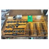 Large Tap & Die Set w/Wooden Storage Box