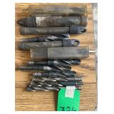 12 Assorted Large Drill Bits