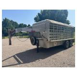 2008 16ï¿½  14,000 GVWR Aluminum Stock Trailer