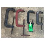 4 Large 'C' Clamps