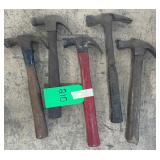 5 Assorted Hammers