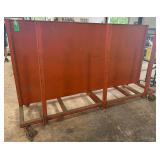 Large Orange Heavy Duty Rolling Cart