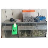 Assorted Screws & Cabinet