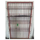Metal Grid Wall Rack w/Shelves