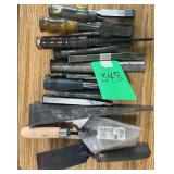 Assorted Scrapers & Chisels