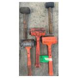 Assorted Dead Blow Hammers & Rubber Mallets