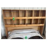 Wood Storage Bin Cabinet