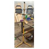 Tall Dual Work Light w/LED Bulbs