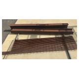 2 Pieces of I-Beam & Metal Grate