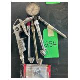 Assorted Air Chucks, Gauge & Blower