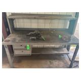 Heavy Duty Metal Shop/Work Table w/Drawers