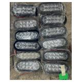 12 New Oval Clear LED Lights