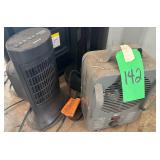 2 Small Electric Heaters