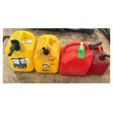 4 Assorted Fuel Cans