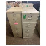 (2) FOUR DRAWER FILE CABINET