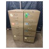 (2) FOUR DRAWER FILE CABINETS