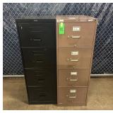 (2) FOUR DRAWER FILE CABINETS